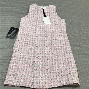 Tuckernuck Pink Tweed Mini Dress